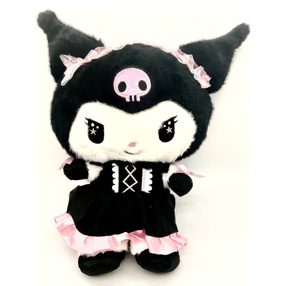 Japan Anime Sanrio Kuromi Plush Doll  Gothic Lolita Dress New